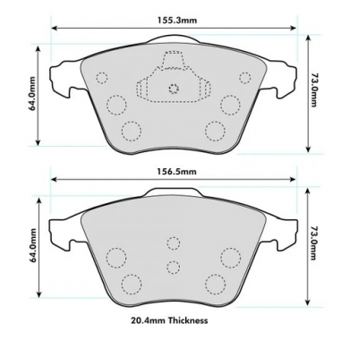 Pastillas De Freno Pbs Prorace Delanteras Audi Tt Roadster (8j9) 2.0 Tts Quattro Kw:195 Año: 2008 > 2014