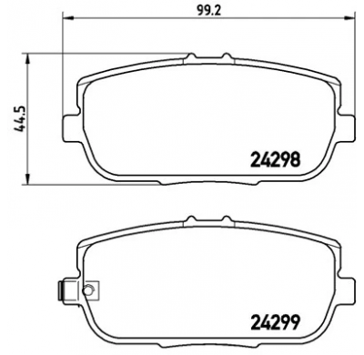 Pastillas de freno PBS PROTRACK TRASERAS MAZDA MX5 IV (ND) 2.0 KW:118 Año: 2015 >