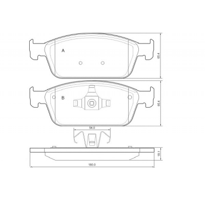 Pastillas de freno PBS PRORACE DELANTERAS SAAB 93 Convertible (YS3F) 2.8 Turbo V6 KW:188 Año: 2007 >