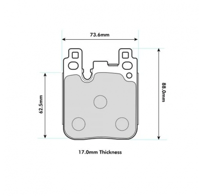 Pastillas de freno PBS PRORACE TRASERAS BMW 3 (F30, F80) 330 d xDrive KW:190 Año: 2013 >
