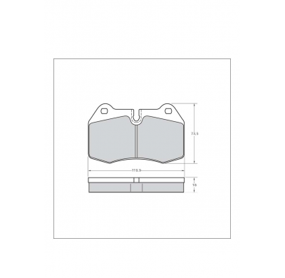 Pastillas de freno PBS PRORACE DELANTERAS FIAT Coupe (FA/175) 2.0 20V Turbo KW:162 Año: 1996 > 2000
