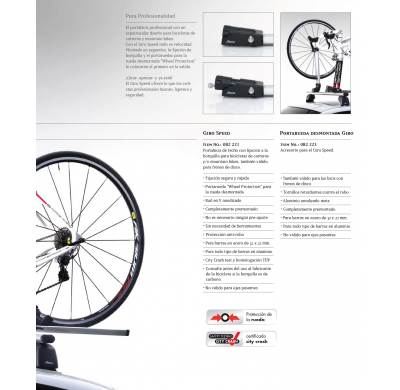 Portabicicletas de Techo GIRO SPEED 1 Bicicleta Atera