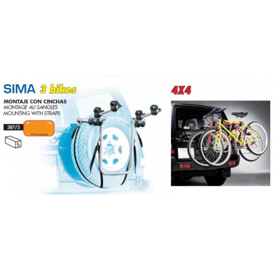 PORTA BICIS RUEDA 4X4 SIMA x 3 BICIS