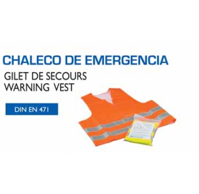 Chaleco Emergencia Din En471 Naranja