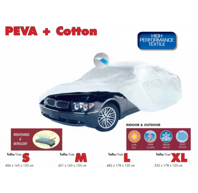 FUNDA EXTERIOR COCHE TALLA.XL  PEVA+COTTOM