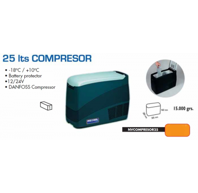 NEVERA COMPRESOR 25 LTS.