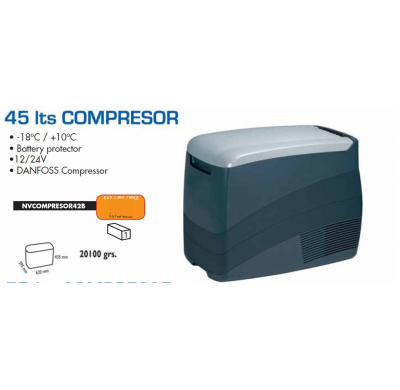 NEVERA COMPRESOR 45 LTS.