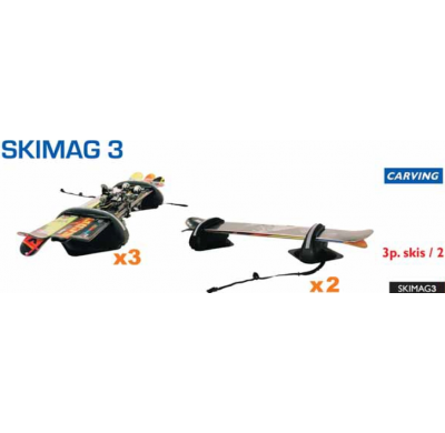 PORTA SKIS MAGNÉTICOS 3 SKIES./2 SNOWBOARD