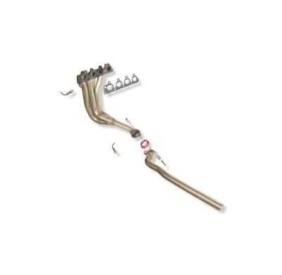 Colector De Escape Tubular Inoxidable / Opel Astra G 1.6i 16v Porton Trasero 43525 Rc Racing