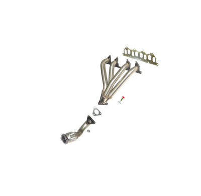 Colector De Escape Tubular Inoxidable / Renault Megane 2.0i 8v Porton Trasero 95-99 Rc Racing