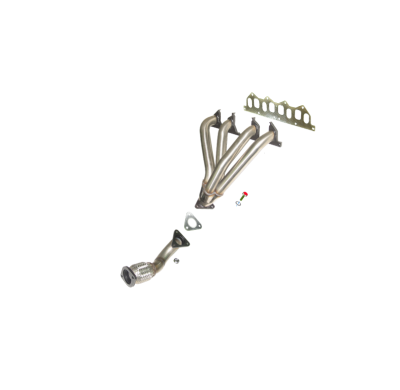 Colector De Escape Tubular Inoxidable / Renault Megane 2.0i 8v Porton Trasero 95-99 Rc Racing