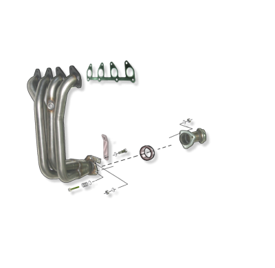 Colector De Escape Tubular Inoxidable / Opel Astra F 1.4i 8v Berlina -96 Rc Racing