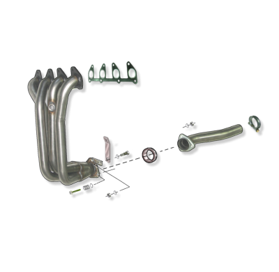 Colector De Escape Tubular Inoxidable / Opel Corsa B 1.4i 8v 93- Rc Racing