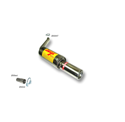 Escape Trasero Inoxidable / Ford Sierra  86- Rc Racing