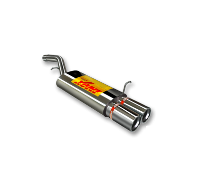 Escape Trasero Inoxidable No Homologado / Ford Fiesta 1.6 Tdci 11/04-11/05 Rc Racing