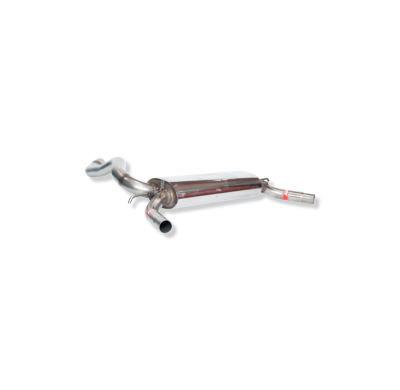 Escape Trasero Inoxidable No Homologado / Renault Clio Iv Rs 200 Edc 1.6t 13- Rc Racing