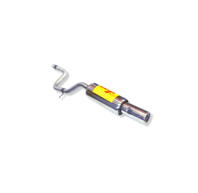 Escape Trasero Inoxidable / Fiat Uno Turbo 86- Rc Racing