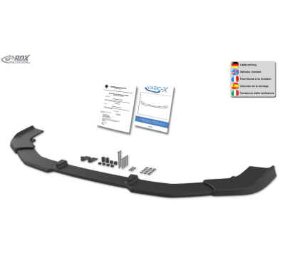 Spoiler delantero RDX VARIO-X para MAZDA 6 (GJ/GL 2018+) Separador de Labio Delantero Fabricado en plástico PUR. Se entrega con