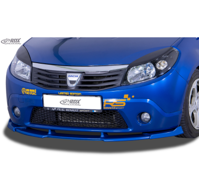 Spoiler Delantero RDX VARIO-X para DACIA Sandero 1 (SD/SDR) Labio Delantero Splitter Fabricado en plástico PUR. Se entrega con k