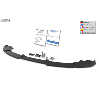 Spoiler delantero RDX VARIO-X para RENAULT Master (2010+) y OPEL/VAUXHALL / VAUXHALL Movano (2010+) Splitter de labio delantero