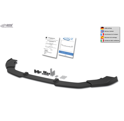 Spoiler delantero RDX VARIO-X para SEAT Tarraco FR (KN / 2018+) Splitter de labio delantero Rdx Racedesign