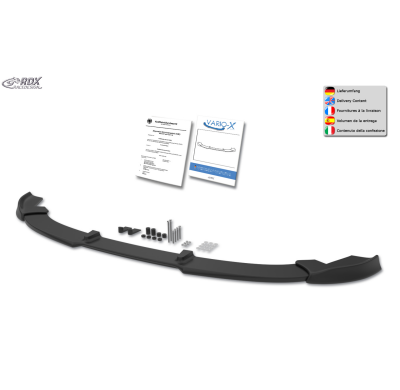 Spoiler delantero RDX VARIO-X para VW ID.Buzz e ID.Buzz Cargo (EB / 2022+) Splitter de labio delantero Rdx Racedesign