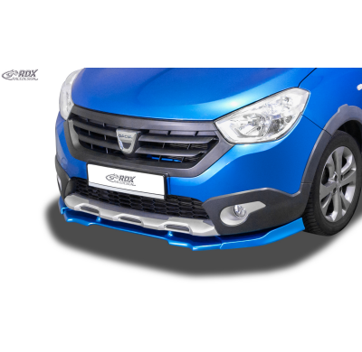 Spoiler Delantero RDX VARIO-X para DACIA Dokker Stepway (SD) y Lodgy Stepway (SD) Labio Delantero Splitter Rdx Racedesign