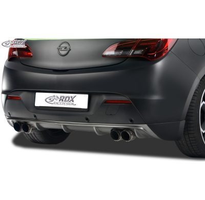 Spoiler Trasero RDX OPEL Astra J GTC Difusor (para salida duplex de escape)