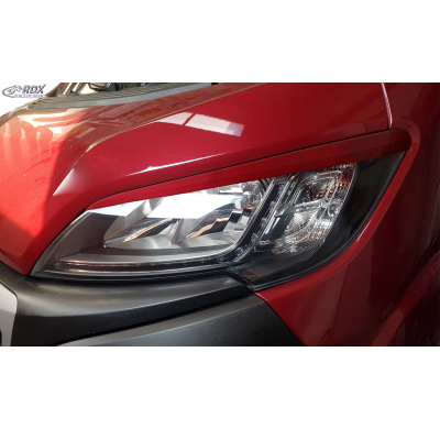 RDX Pestañas de faros para CITROEN Jumper, FIAT Ducato, OPEL Movano, PEUGEOT Boxer Light Brows Conjunto para ambos lados. Fabric