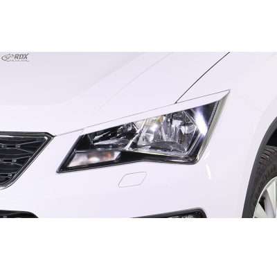 RDX Pestañas de faros para SEAT Ateca y CUPRA Ateca 5FP (2016-2021) Light Brows Conjunto para ambos lados. Fabricado en plástico