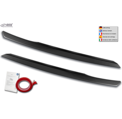 RDX Pestañas de faros para SEAT Ateca y CUPRA Ateca 5FP (2016-2021) Light Brows Conjunto para ambos lados. Fabricado en plástico