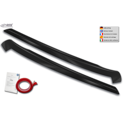 RDX Pestañas de faros para VW Caddy 2K / 2KN (2015-2020) Light Brows Conjunto para ambos lados. Fabricado en plástico PUR/ABS. I