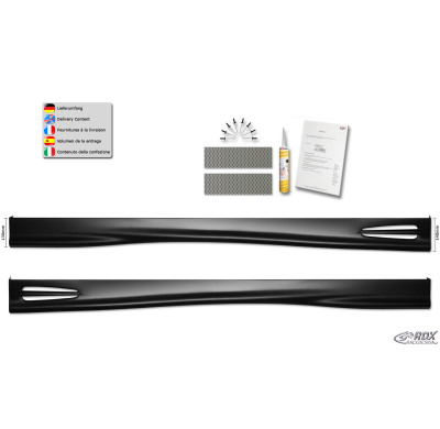 RDX Taloneras laterales CITROEN C3 2009-2017 "GT4" Material:ABS