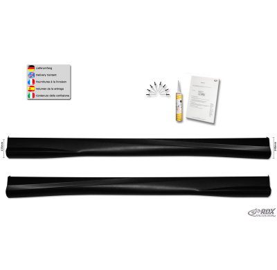 RDX Taloneras laterales CITROEN C4 (Type N) "Turbo-R" Material:ABS