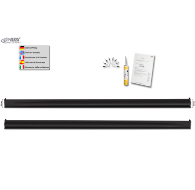 RDX Pareja de taloneras PEUGEOT 1007 "Edition" ABS