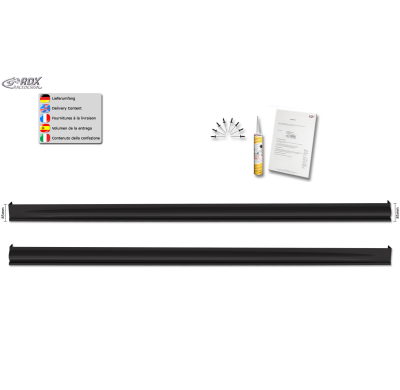 Faldones laterales RDX para OPEL Astra K (2015-2021) "Edición" Conjunto para ambos lados. Fabricado en plástico ABS. Incluye hom