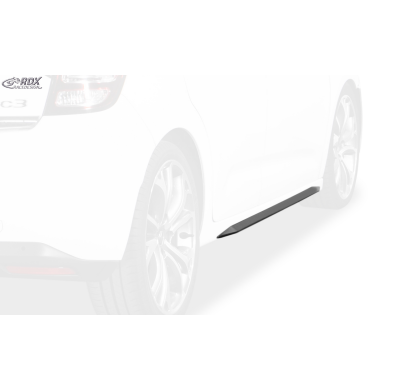 RDX Difusores Taloneras laterales CITROEN C3 2009-2017 "Slim" Material:ABS