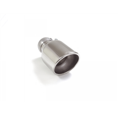 Cola redonda 114 mm Sport Line en acero inox</p>
 con tubo de entrada 60,5 mm </p>
 largura 190 mm
 - Universal Colas de escape