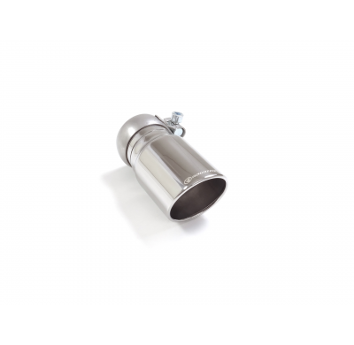 Cola redonda 80 mm Sport Line en acero inox</p>
 con tubo de entrada 50,5 mm</p>
 largura 160 mm</p>
 - Universal Colas de escap