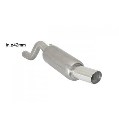 Escape Trasero Acero Inox Con Salida Redonda 90 Mm Sport Line  
  Opel Corsa E 1.2 (51kw) 11/2014>> Ragazzon