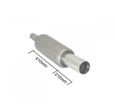 Escape Universal Acero Inox Con Salida Redonda 90 Mm Sport Line - Tubo De Entrada 56/61mm Para Soldar
  Universal Escapes Ro