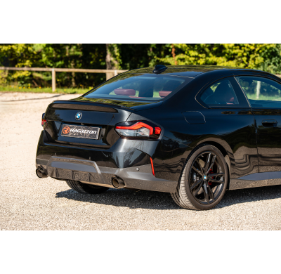 Silencioso trasero doble en acero inox con salidas redondas 102 mm Sport Line Black  
 
 
 - BMW Serie2 G42(Coupè) 2021>> 220i (