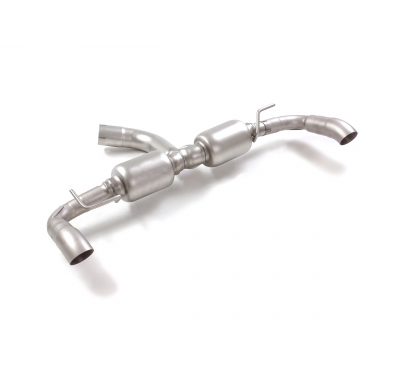 Silencioso trasero doble grupo N en acero inox con salidas redondas 70 mm</p>
 Línea con diámetro mejorado 70 mm
 
 Grupo N - SI