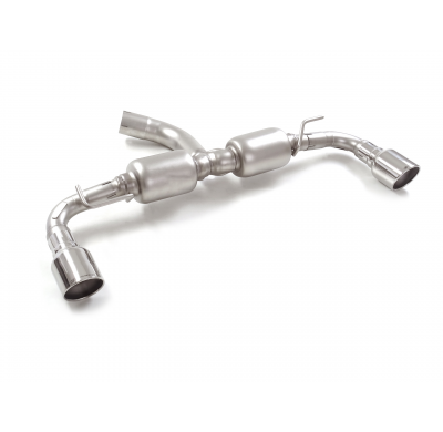 Silencioso trasero doble grupo N en acero inox con salidas redondas 102 mm Sport Line
 Línea con diámetro mejorado 70 mm
 
 Grup