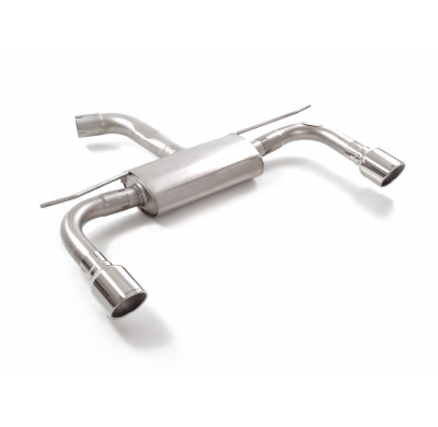 Silencioso trasero doble en acero inox con salidas redondas 102 mm Sport Line  </p>
 Línea con diámetro mejorado 70 mm
 
 CON HO