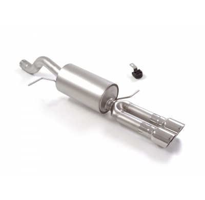 Silencioso trasero grupo N en acero inox con salidas redondas 2x90 mm Sport Line
 Supresión de la válvula integrada. Para elimin