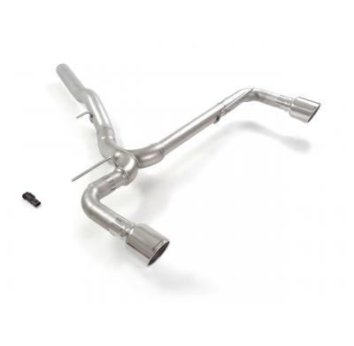 Tramo trasero grupo N doble en acero inox con salidas redondas 102 mm Sport Line</p>
 Supresión de la válvula integrada. El actu