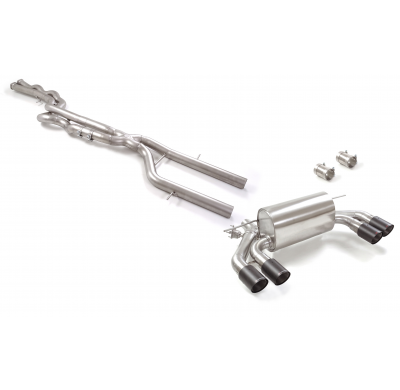 Tramos sustitución filtros OPF / GPF en acero inox grupo N izquierda-derecha + Tramo intermedio grupo N en acero inox + Silencio
