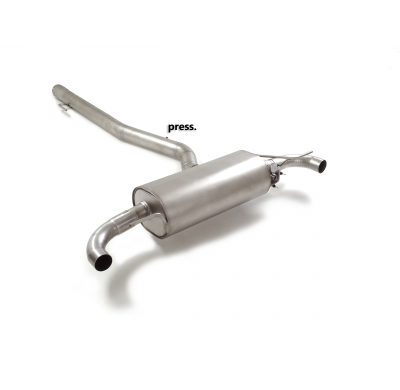 Silencioso trasero en acero inox
 con valvula integradas.Las válvula es accionada mediante el motor original.  </p>
 
 CON HOMOL