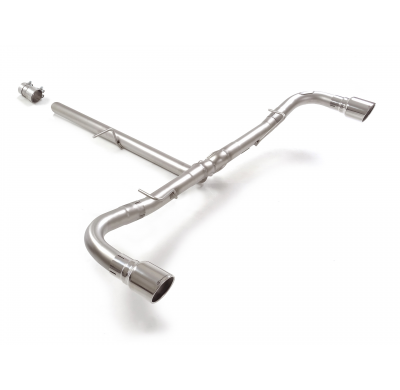 Tramos traseros grupo N dobles en acero inox con salidas redonda 90 mm Sport Line
 Línea con diámetro mejorado 60 mm </p>
 
 - A